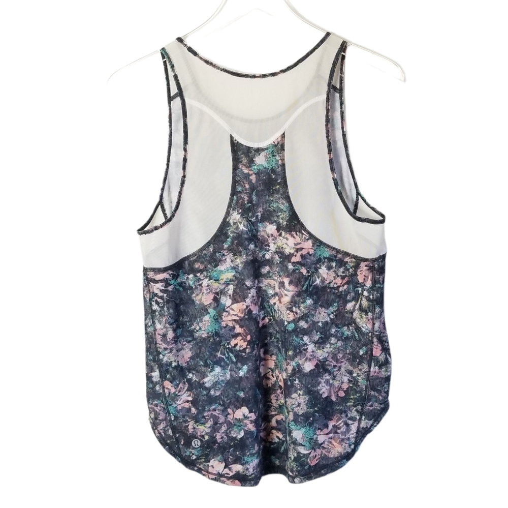 LULULEMON Sculpt Tank II Size 6 Dappled Dazed Multi Run Athleisure Gym Mesh - Picture 2 of 11